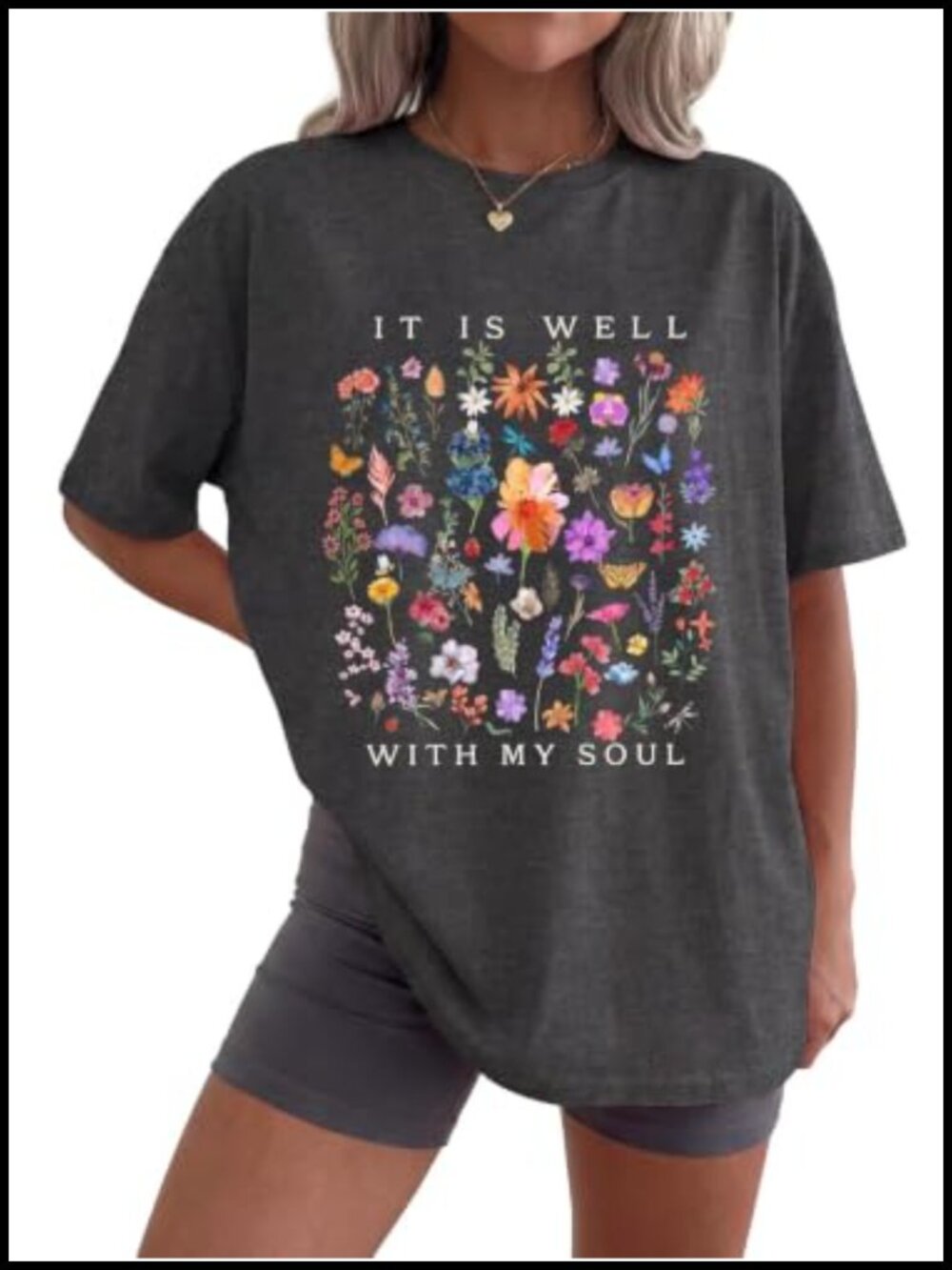 Christian Graphic T-Shirt Cotton Blend Crew Neck Short Sleeve Women's Tee